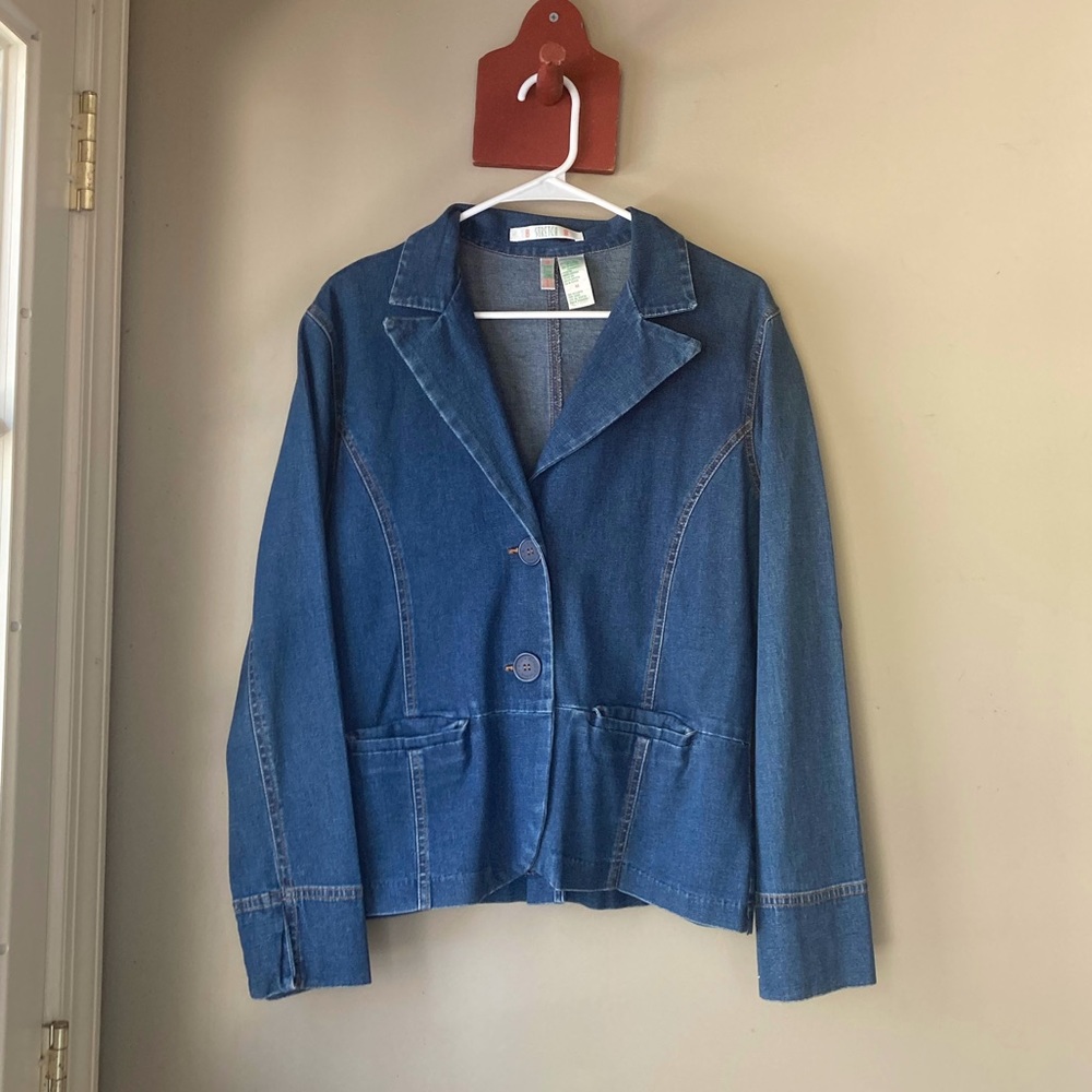 Vintage Billbass Medium Wash Lightweight Denim Shirt Jacket M